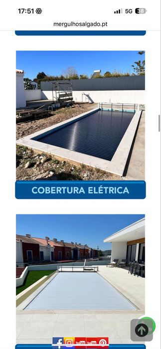 Cobertura de segurança piscinas baratas fabricadas Mergulho Salgado