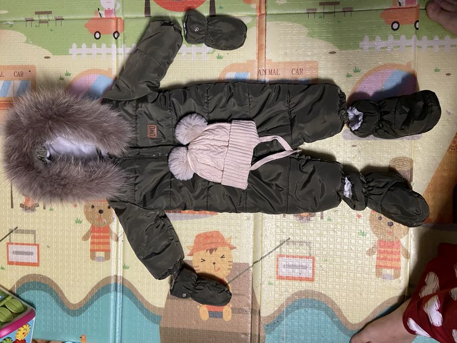 Дитячий зимовий комбінезон 80 розмір + подарунок
