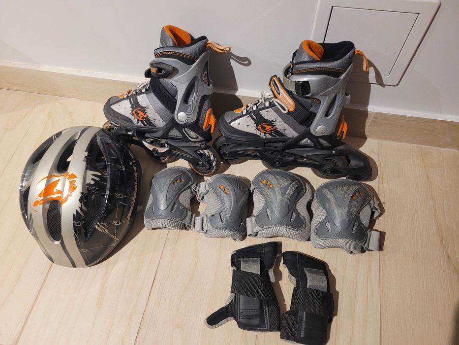 ROLLERBLADE SPITFIRE CUBE Rolki regulowane + kask + ochroniacze