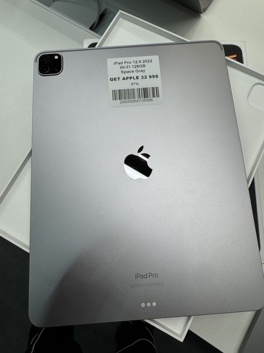 iPad Pro 12.9 2022 Wi-Fi 128GB Space Gray стан 9,8/10 #105598