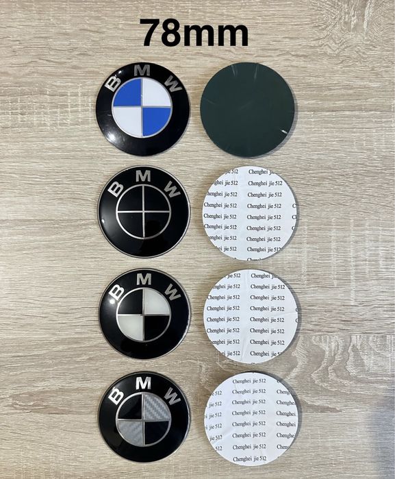Simbolos BMW Autocolantes 11mm 14mm 45mm 56mm 60mm 65mm 67mm 70mm 78mm