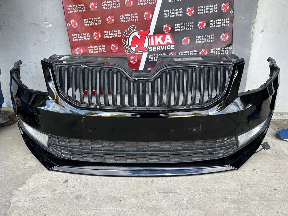 Бампер передній Skoda Octavia A7 (комплектний)