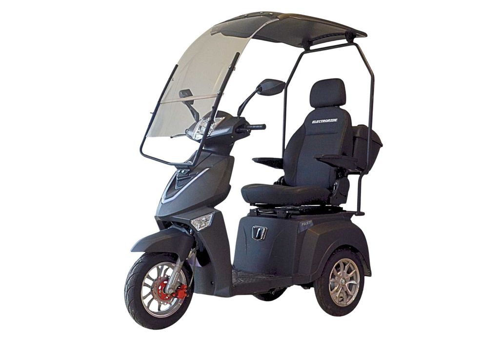 Elektryczny skuter Fasti 3 Max dach + dodatkowa bateria + pas + uchwyt