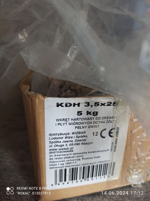 Nowe Wkręty hartowane do drewna