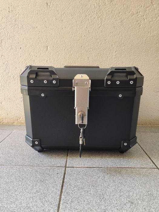 Mala / Top Case para Mota Estilo Adventure (Preto) – Com Forro Interior