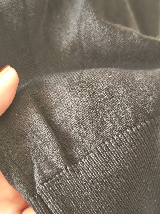 T-shirt preta de malha Lefties