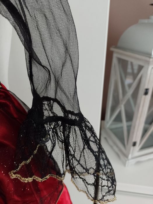 NOWY strój karnawałowy WAMPIRZYCA WRÓŻKA CZAROWNICA  98/104 (4)