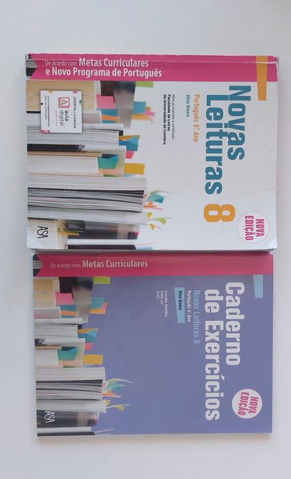 Manual / livro de Português  Novas leituras 8 , 8°ano