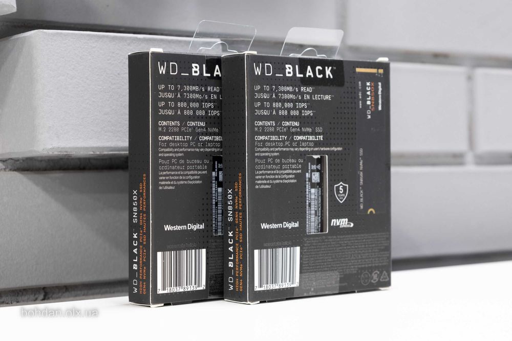 WD Black SN850X 1TB NVMe SSD (WDS100T2X0E)