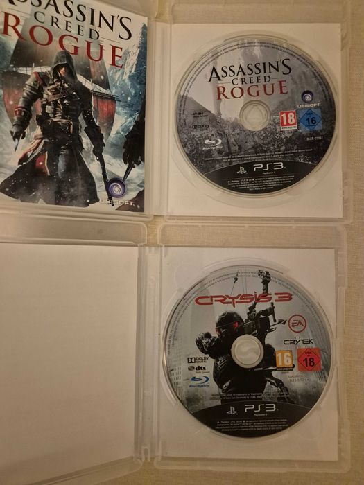 2 gry PS3 Assassin's Creed Rogue PL napisy i Crysis 3 dubbing PL