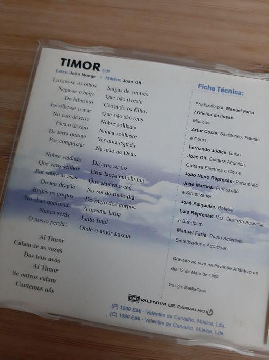 CD Trovante Timor