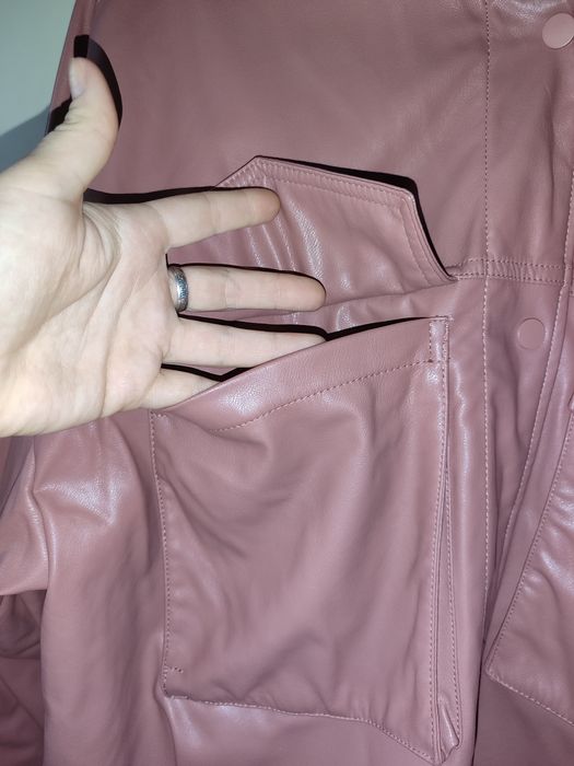 Куртка жіноча вітрова шкірзам Zara