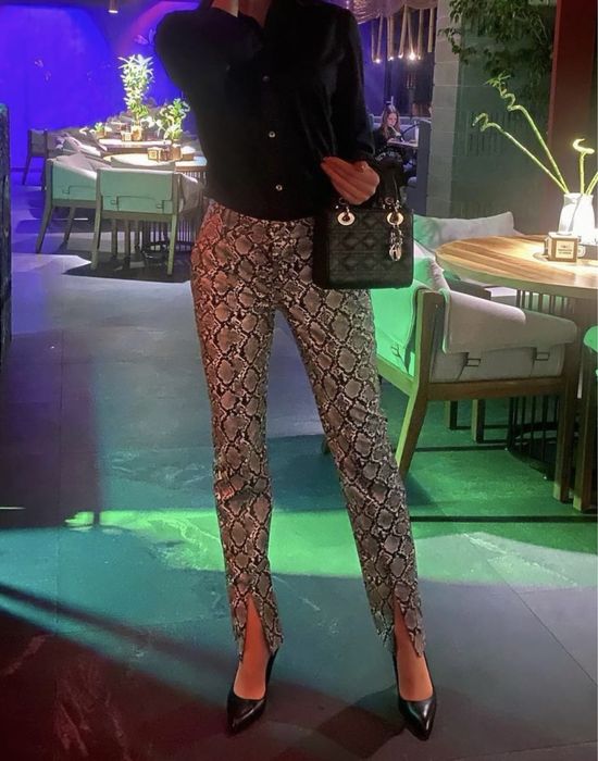 Zara брюки шкіра