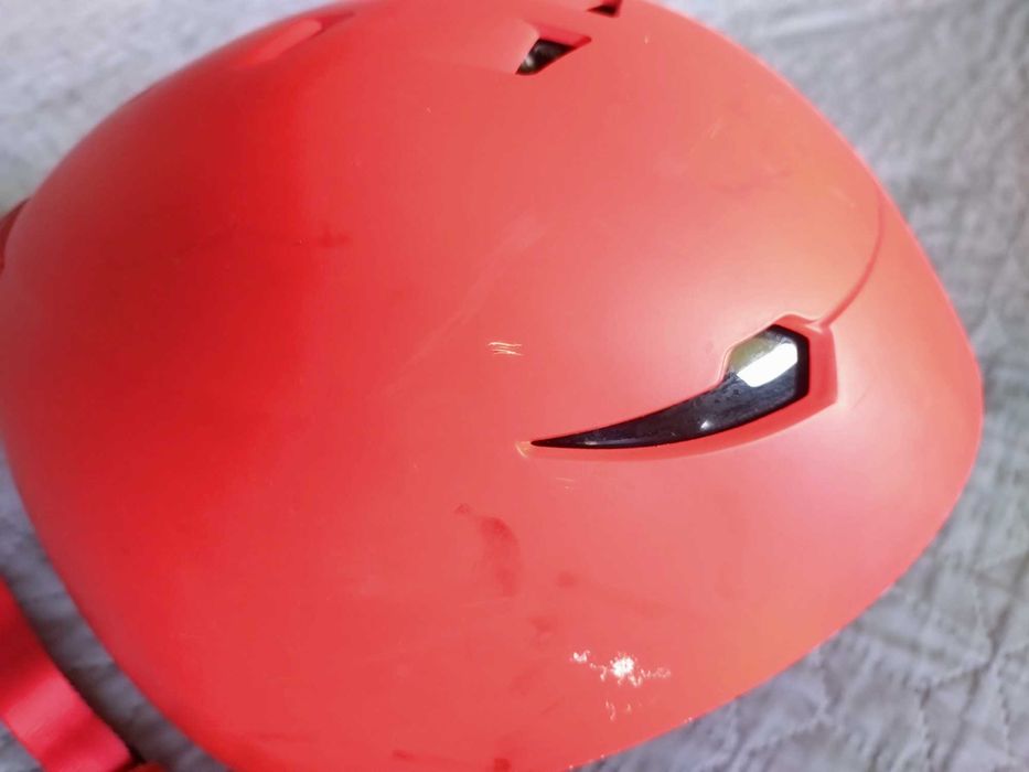 Kask narciarski dla dzieci wedze pomarańczowy