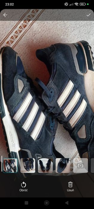Adidas Originals ZX 750 – granatowe, klasyczny model, stan dobry