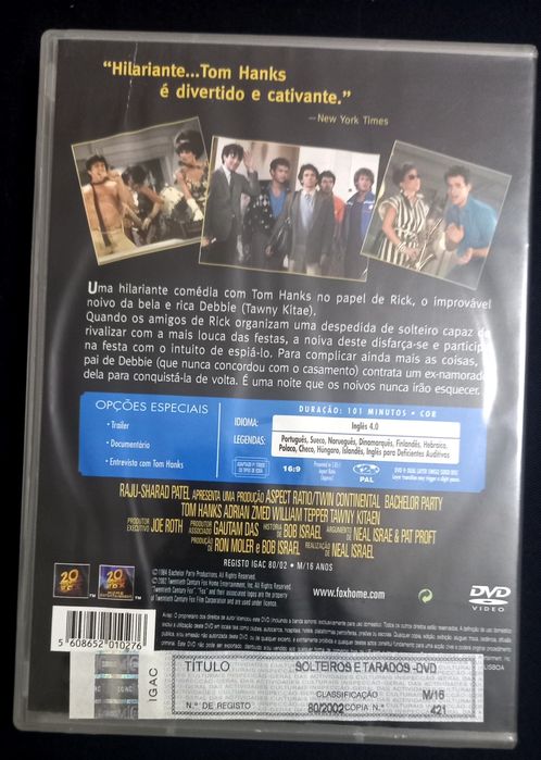 DVD Solteiros e Tarados.