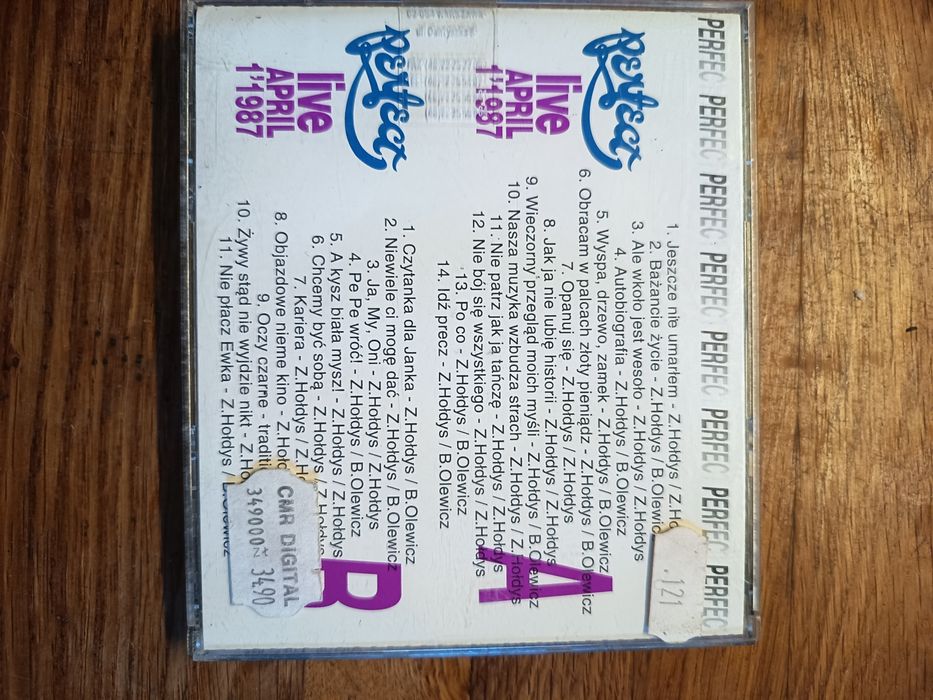 Perfect live april 1. 1987 2 CD.