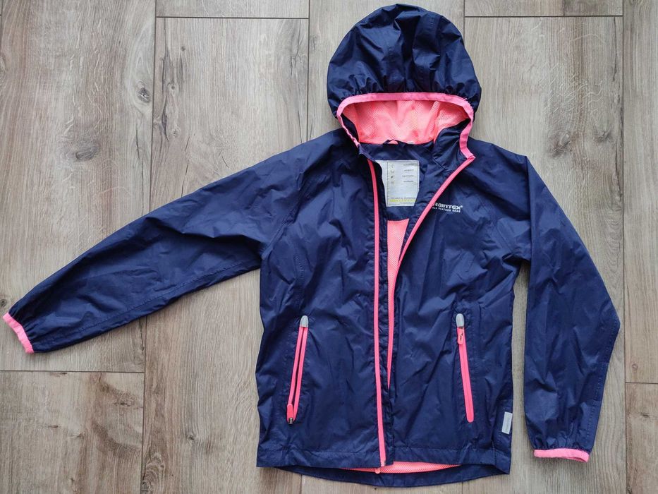 Ветровка /курточка raintex all weather gear рост 152 см.синяя+ капюшон