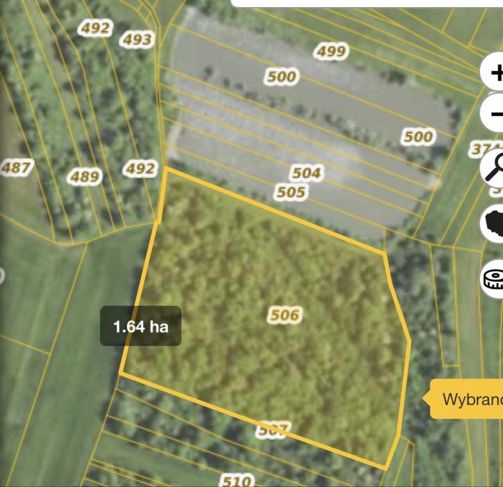 Działka  rolna  1,64 ha