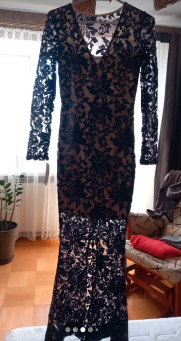 Elegancka sukienka koronkowa w roz XXS/32.Nowa.