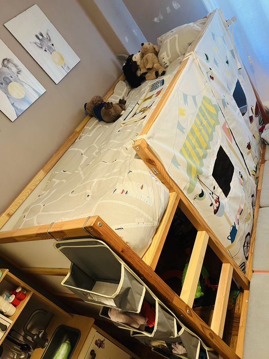 Cama criança Ikea Kura + Colchão