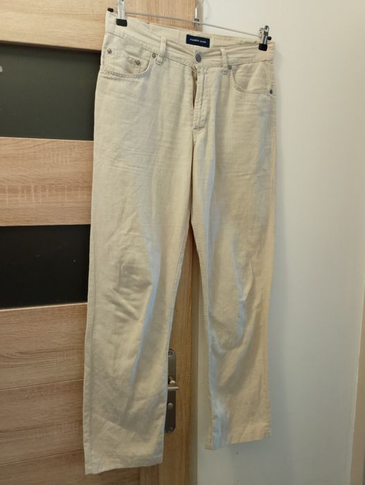 Spodnie bawełniano-lniane, Andrew James, rozm. 31/32