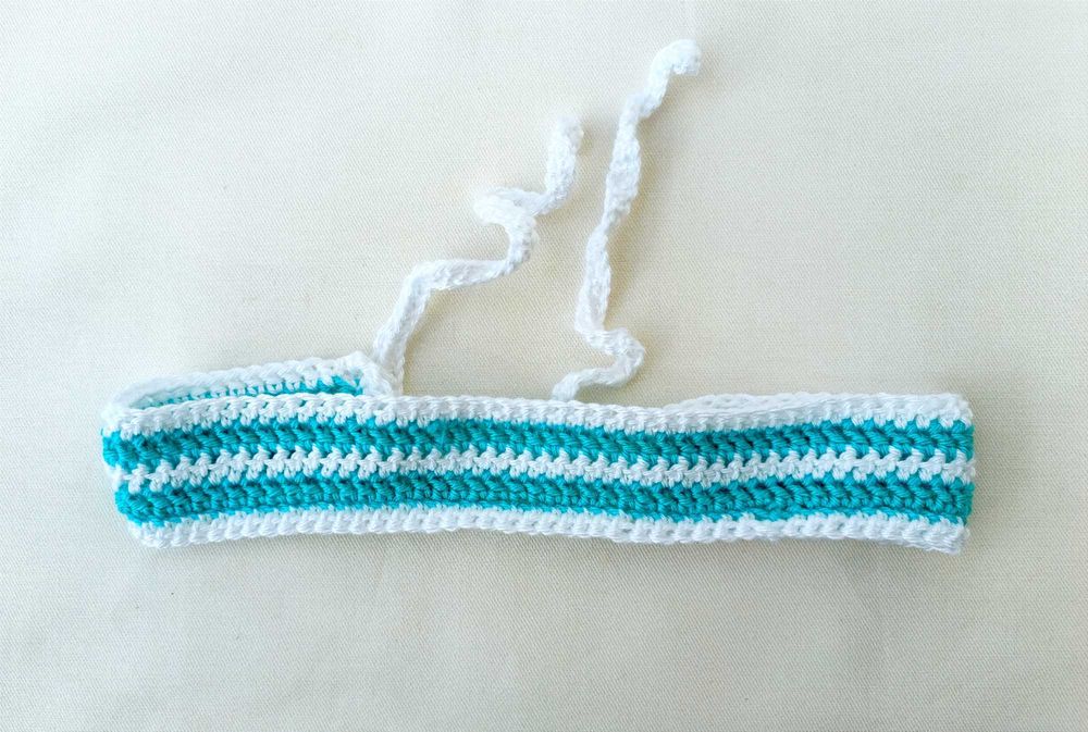 Fitas em crochet feitas à mão