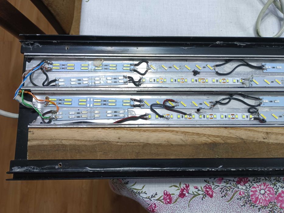 belka oświetlenie LED do akwarium samoróbka 97 cm