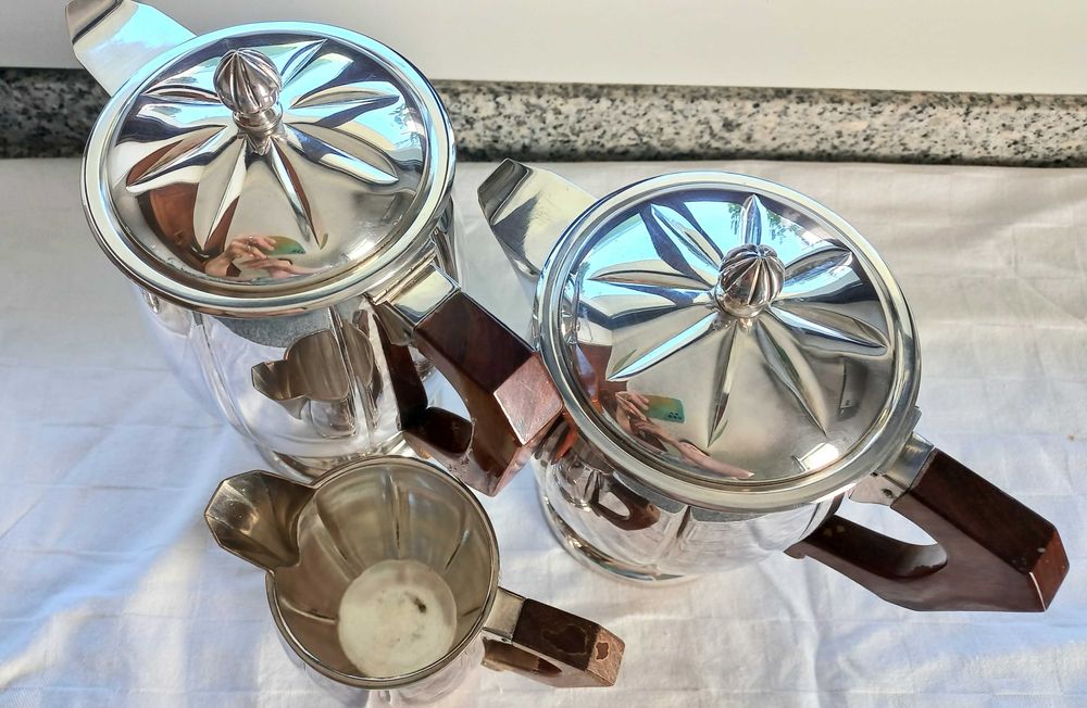 Servico em prata estilo Art Deco