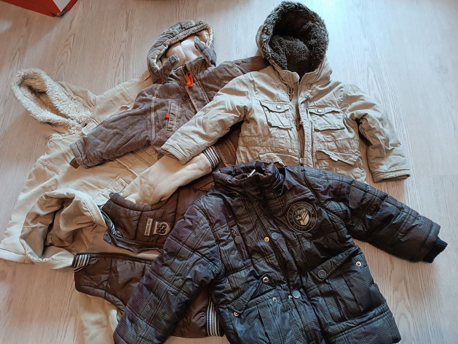 Zestaw 5 kurtek zimowych r 86