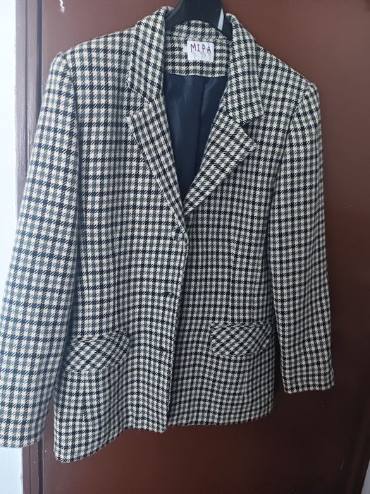 Casaco de fazenda quadriculado