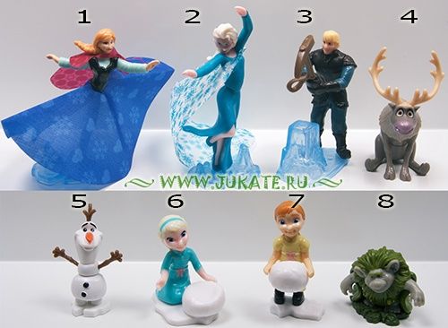 Коллекция Kinder Surprise Фроузен Холодное сердце Frozen (2016)