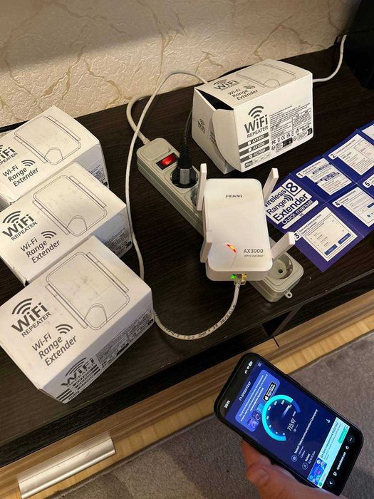 Fenvi AX3000 WiFi 6 Репітер | Підсилювач WiFi 3000 Мбіт/с | Gigabit LAN