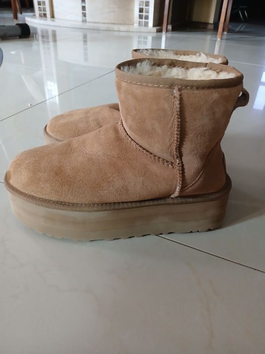Bury śniegowce ugg  typu emu skóra  naturalna 40