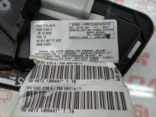 AIRBAG PEUGEOT 307 Anos 01-08  Air SRS Banco do Passageiro