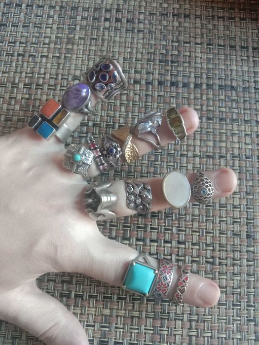 Кольцо серебро 925