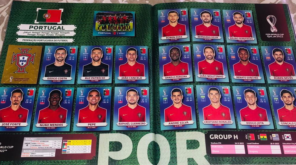 Caderneta da copa completa