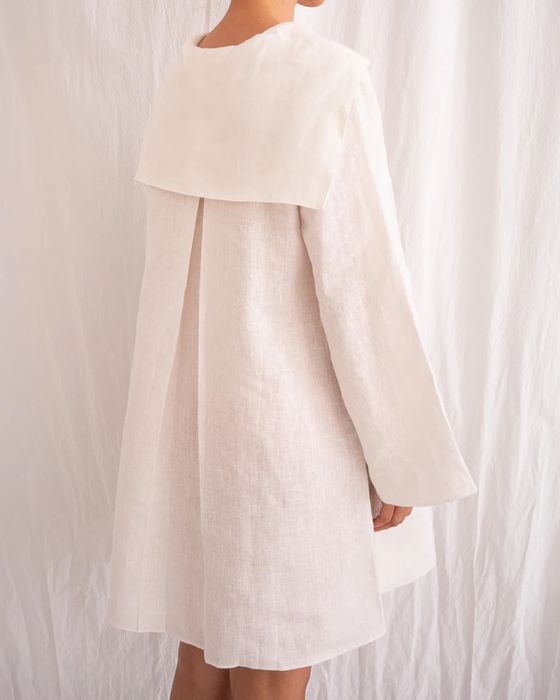 Vestido linho Santorini, Les Vacances d'Irina - Como novo