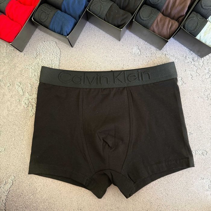 Чоловічі труси Calvin klein 3D з рельєфним написом на резинці. Мужские