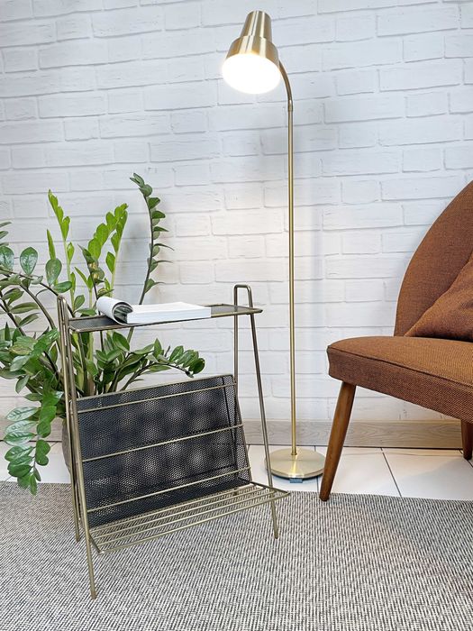 Duński stolik pomocniczy z lat 70, Mid-Century, PRL, Vintage, gazetnik