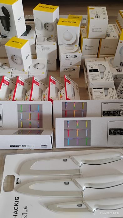 Przełączniki Wtyczki Żarówki IKEA Zestaw Mega