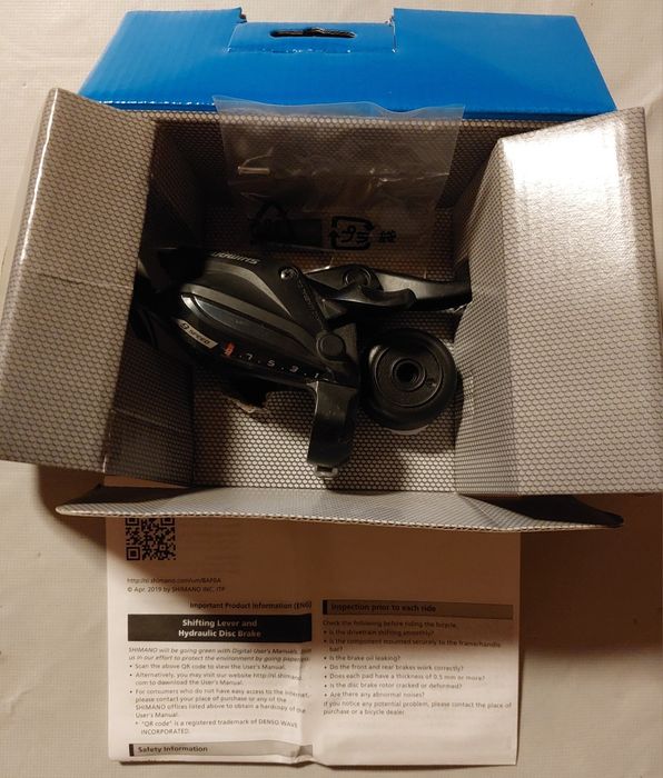 Alavanca de travões com alavanca de mudança  Shimano ST-EF505-9S