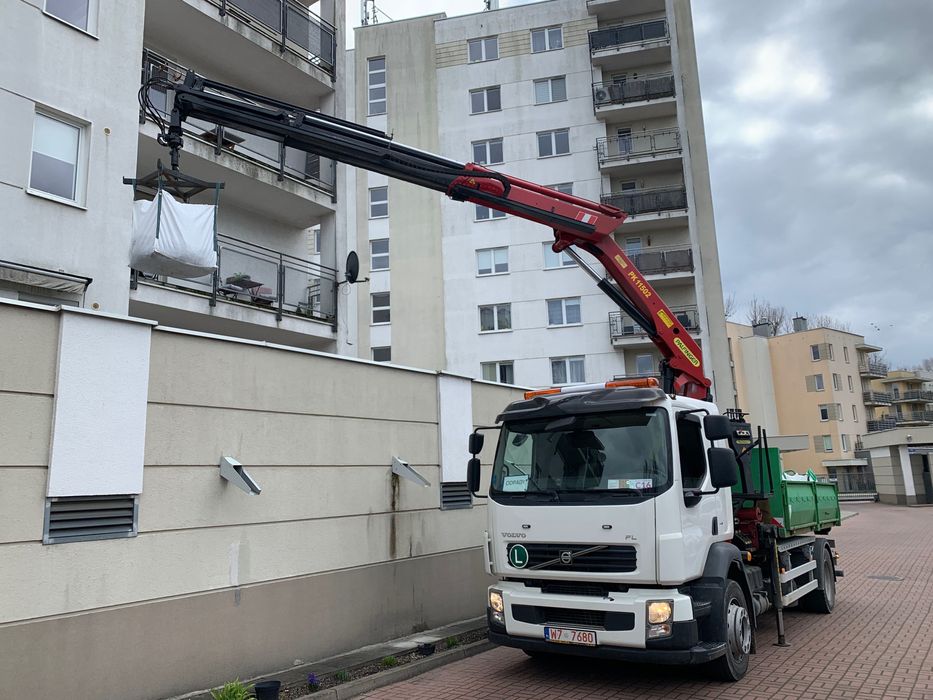 Transport hds , wynajem wózka widłowego big bag na gruz kontenery