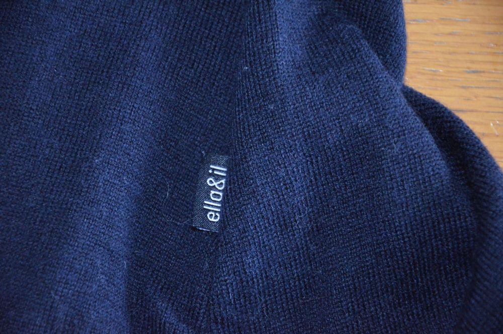100% merino wool sweter damski granat ella&il r. M
