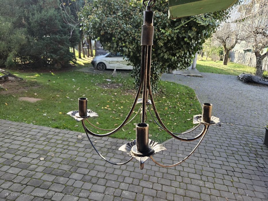 Lampa wisząca czteroramienna