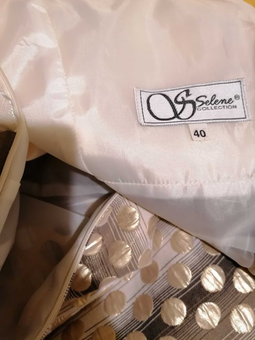 Elegancka sukienka rozmiar 40 L plus bolerko