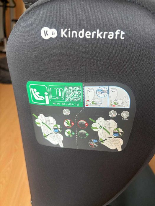 Cadeira Auto Kinderkraft JUNIOR FIX Cinzento