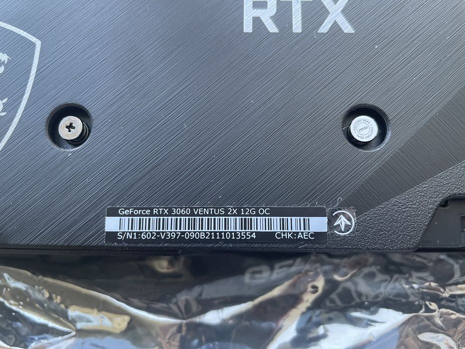 Відеокарта Msi RTX 3060 12gb 2x ventus