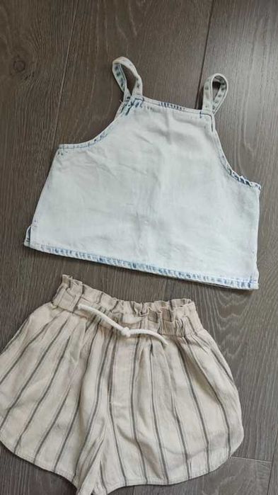 Zara top 7 lat jeansowy