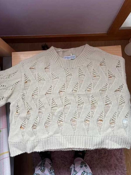 Camisola de malha rendada da Stradivarius